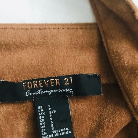 đź’•ONE DAY SALEđź’• Forever 21 suede snap dress - Picture 10 of 12